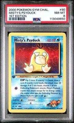 2000 Pokemon Misty's Psyduck - 1st Ed - Gym Challenge - 90/132