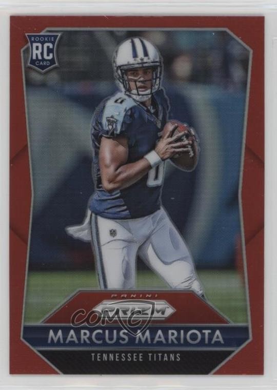 2015 Panini Prizm Rookies Red Prizm Marcus Mariota #264 Rookie RC 0wg1