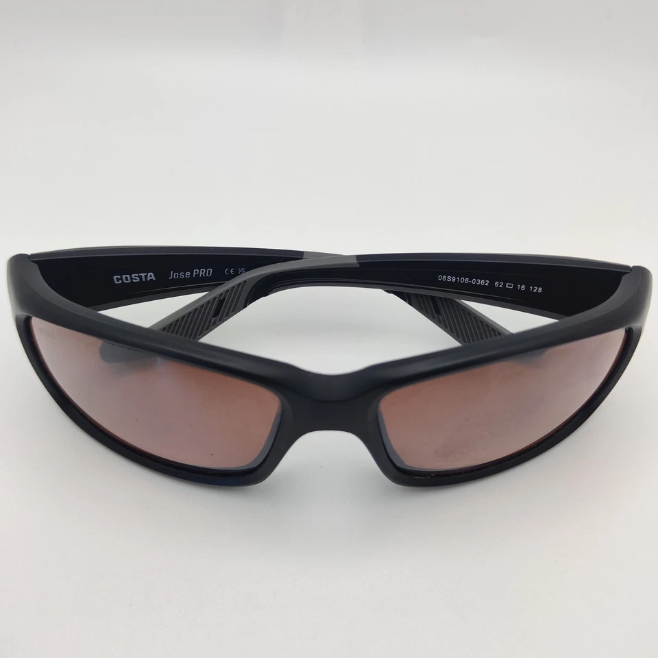 COSTA DEL MAR Jose PRO 580G POLARIZED Sunglasses Matte Black/Silver Frames Only - Image 2 of 4