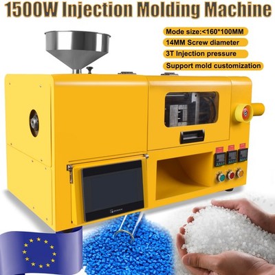 1500W MINI Desktop Injection Molding Machine For PP PC ABS Plastic 3T 450°