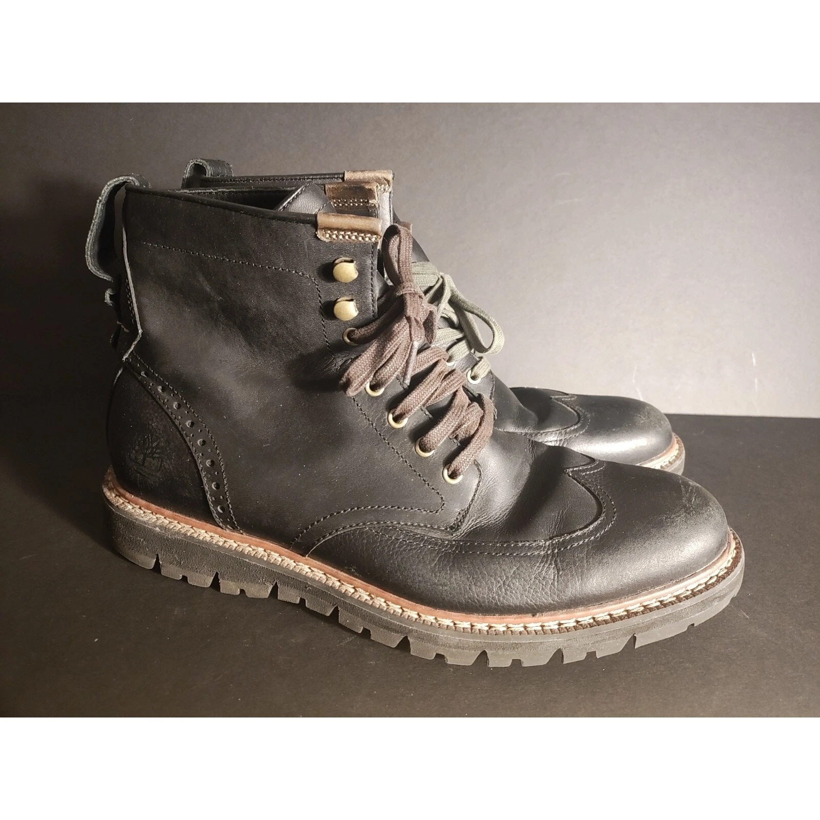 Timberland Sensorflex Wingtip Leather Waterproof Boots Men's 10