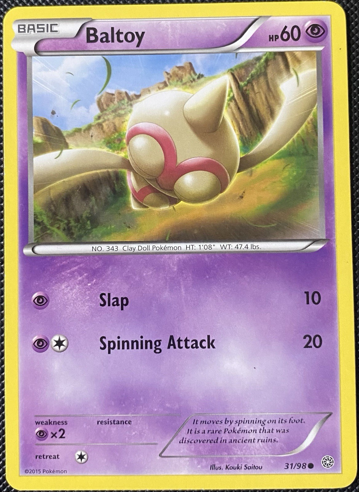 Baltoy 31/98 XY - Ancient Origins Regular - Pokémon Card