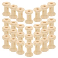 100 Pcs Garnspulen Aus Holz HöLzerne Wickelspule NäHenfaden Organizer