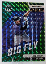 2022 Panini Mosaic #BF-4 - Kris Bryant - Big Fly Green Mosaic - Colorado Rockies
