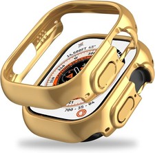 Case For Apple Watch Ultra 49mm Hard Electroplating Bumper Shell Gold