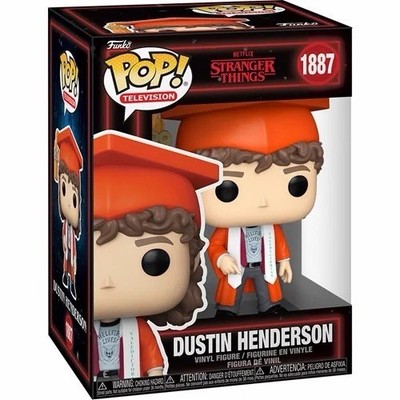 Funko Pop! Stranger Things : Dustin Henderson #1887 With Pop Protector
