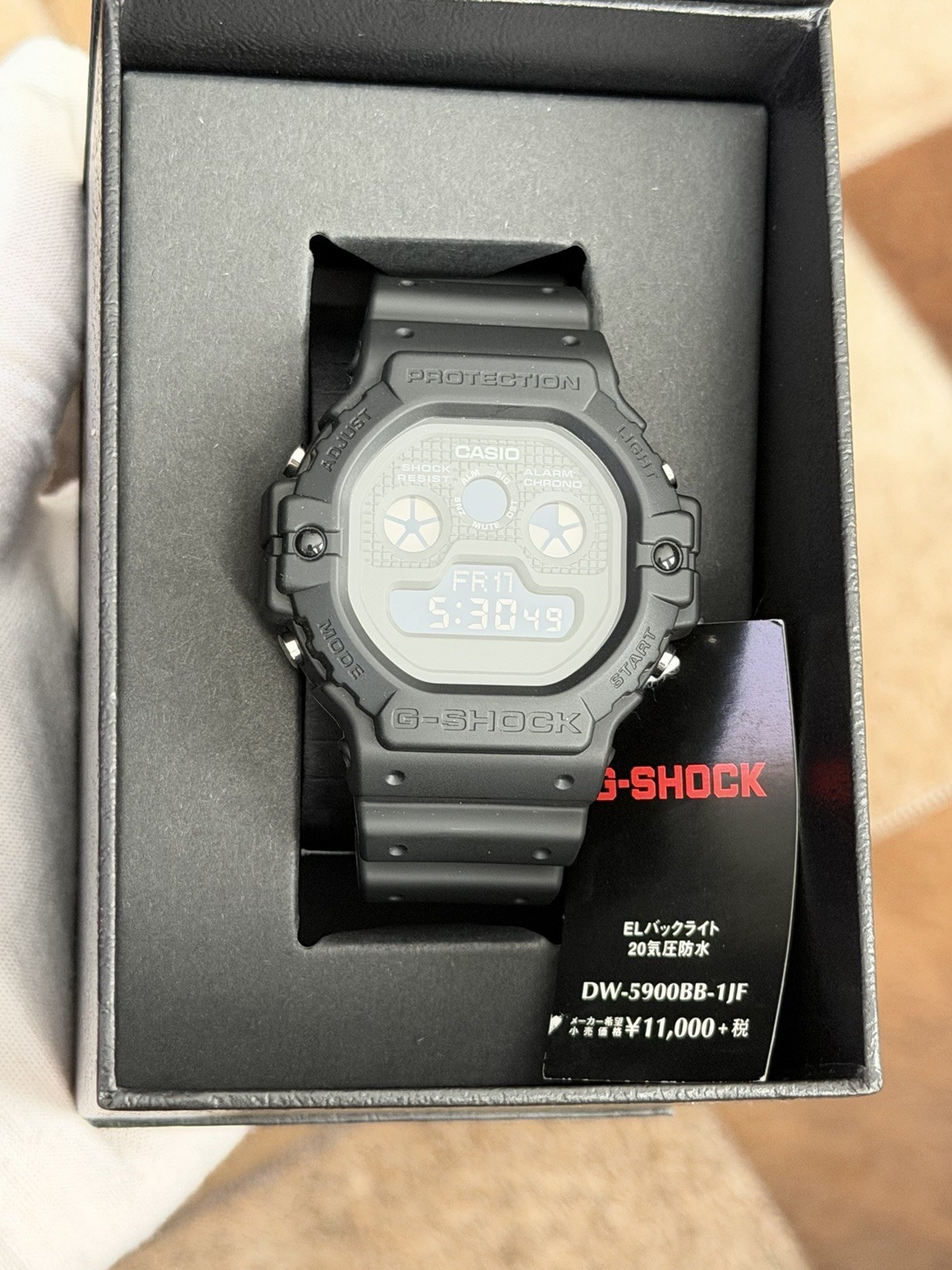 NOS Casio G-Shock DW-5900BB-1JF Men’s Digital Sports Watch Module 3465 JDM