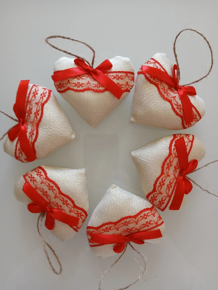 24 ornamenti a forma di cuore per San Valentino, palline da appendere a forma di cuore, romantiche decorazioni a forma di cuore per San Valentino, decorazioni per casa, matrimoni, feste, San Valentino