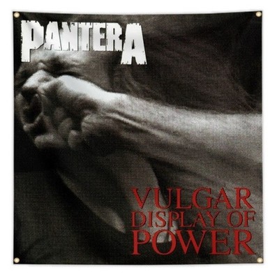PANTERA 4' X 4' BANNER FLAG VULGAR DISPLAY OF POWER