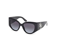 Guess Sonnenbrille GU00202 01B Schwarz Rauch Damen