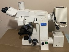 Zeiss Axioskop EL-Einsatz Microscope with Objectives and Arc Lamp Power Supply