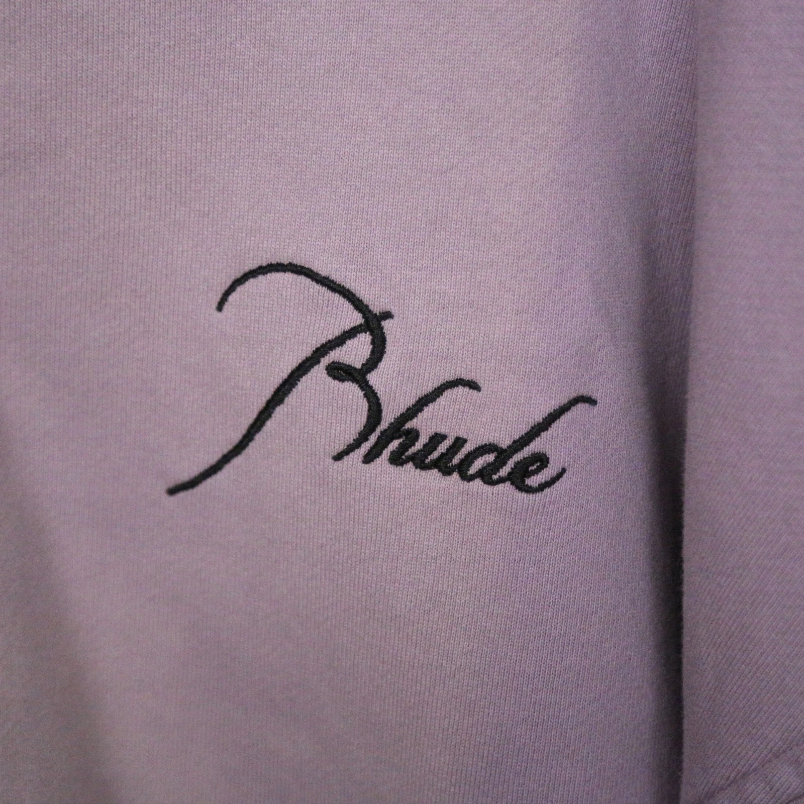 Felpa con cappuccio e zip Rhude viola lavanda SBIADITA oversize piccola *LEGGI*