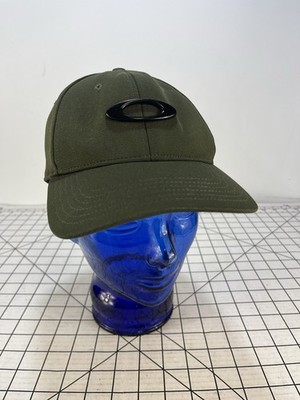 Vintage 90s Y2K Metal Oakley Skull Bone Carbon Plain Logo Green