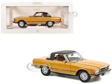 1975 MERCEDES-BENZ 450 SL CONVERTIBLE CAYENNE ORANGE 1/18 MODEL BY NOREV 183350
