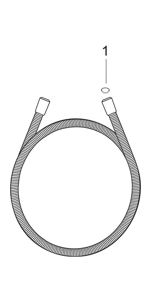 hansgrohe Metallbrauseschlauch SENSOFLEX chrom 2000 mm - Bild 2 von 3