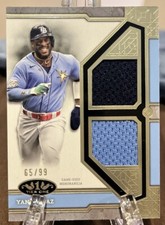 2024 Topps Tier One Dual Relic Yandy Diaz /99 Tampa Bay Rays