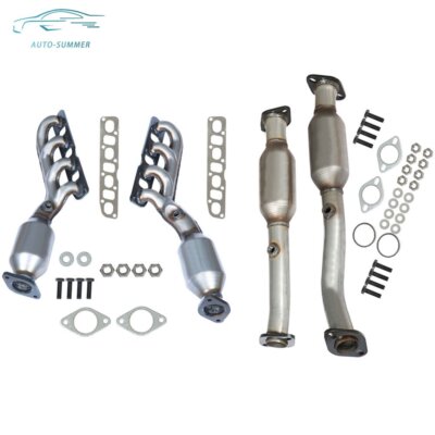 4× Exhaust Manifold Catalytic Converters Set for Infiniti QX56 Nissan Titan 5.6L