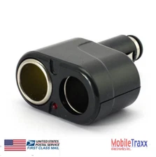 12v Dual Port Cigarette Lighter Adapter Power Splitter