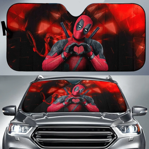 Deadpool Superhero Car Sun Shade
