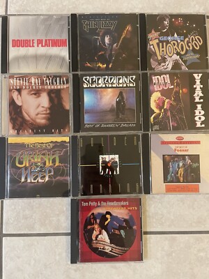 10 CD Greatest Hits Lot KISS Thin Lizzy Tom Petty Uriah Heep Scorpions Foghat