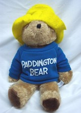 Vintage 1981 EDEN PADDINGTON BEAR Teddy 15" Plush STUFFED ANIMAL Toy 1980's