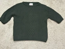 Bobbie Brooks Womens Shirt Size Medium Vintage Green Classic Stretch