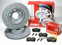 FüR Seat Toledo II - Zimmermann Sport Bremsscheiben Gelocht BeläGe FüR Hinten