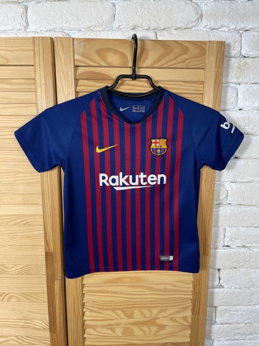 BARCELONA JERSEY HOME FOOTBALL SOCCER SHIRT 2018 2019 NIKE BOYS