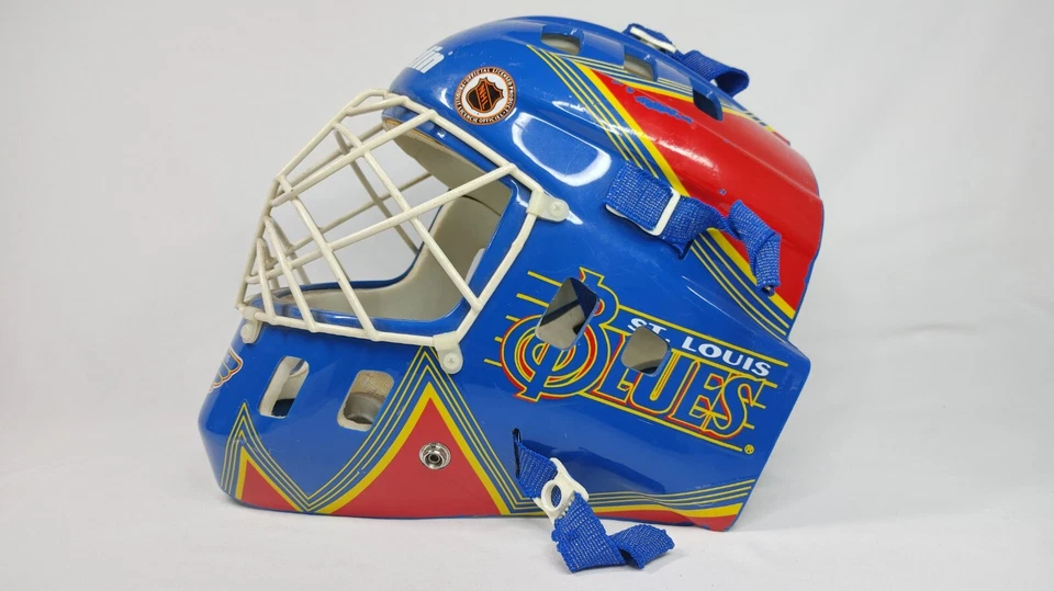 Vintage NHL St. Louis Blues Goalie Helmet Franklin Hockey Mask - Image 4 of 4