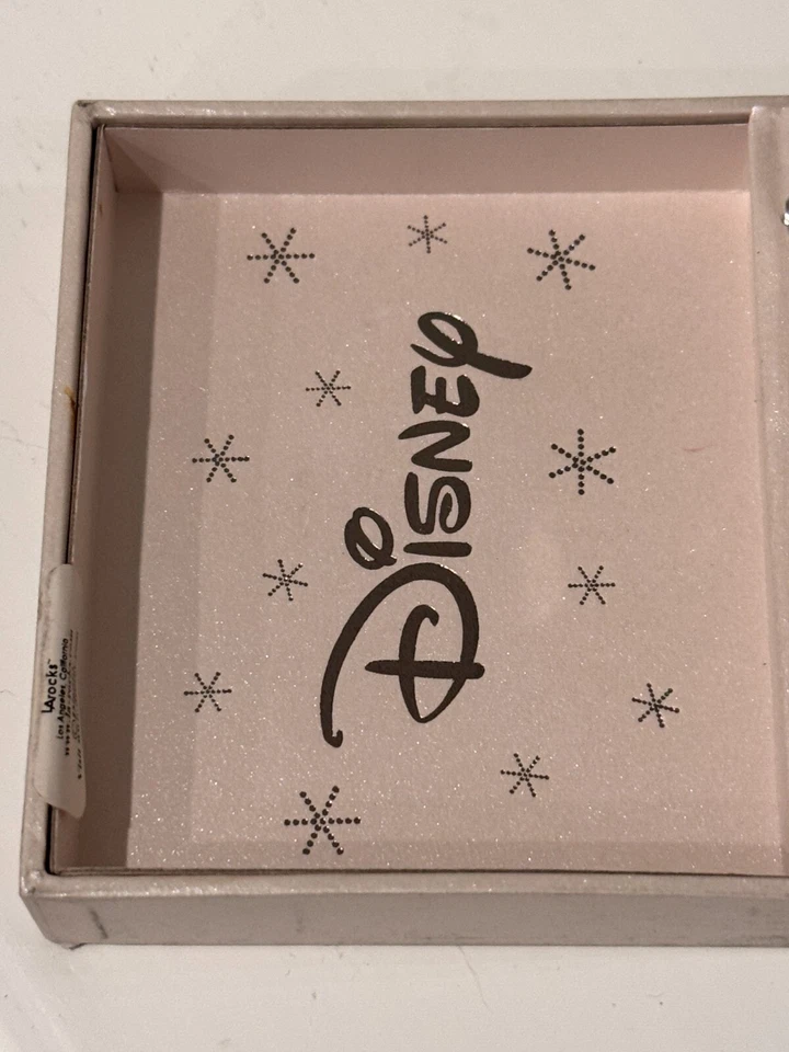 Juego de collar y pendientes colgantes de cristal de Swarovski copo de nieve estrella de Disney azul Foto 4 de 4