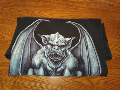 Vintage 90s Fashion Victim Gargoyle Dark Horror VTG Shirt