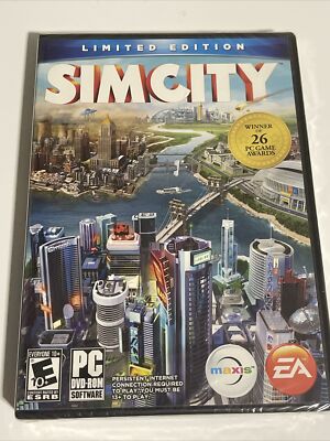 Simcity Sim City Windows PC Game (XP Vista 7 8) Brand New Factory ...