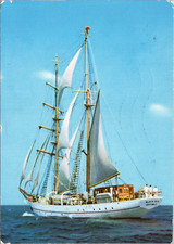 AK / Postkarte : Segelschulschiff Wilhelm Pieck - 2 Mast Brigantine
