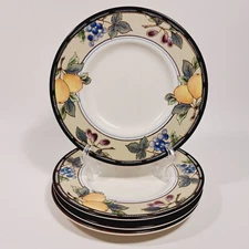 Mikasa Intaglio Garden Harvest 6 1/2" Bread Plates/Saucers Set of 4