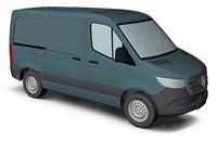Busch 53401 Mb Sprinter Kasten, Kurzer Rs, Grau, H0 Fahrzeug Modell 1:87