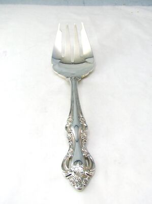 Made in Japan Silverplate ROMANTIC ROSE Cold Meat Fork