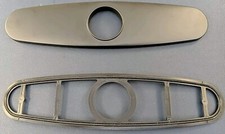 Moen 141002BL Escutcheon Plate, Matte Black 10-1/4" long