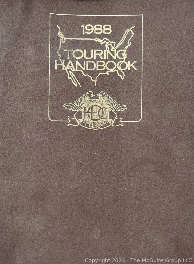 Vintage 1988 HOG Touring Handbook Harley Davidson Map Book Harley