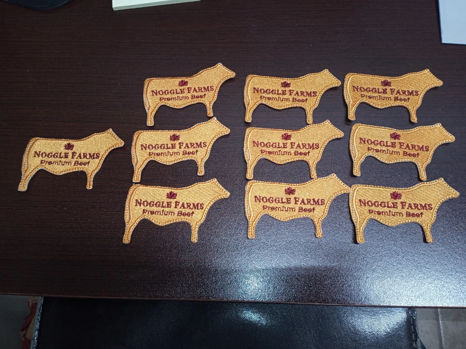 YOUR COMPANY Logo embroidered patch, Great for Uniforms, Teams, IRON ON / SEW ON - Image 4 of 4