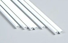 Plastruct 1/4 Fineline Round Tubing Styrene (7) #90606 x