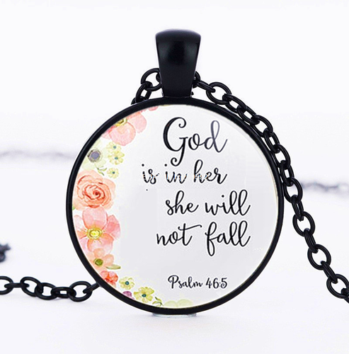 10PCS Psalm 46:5 Bible verses God is 