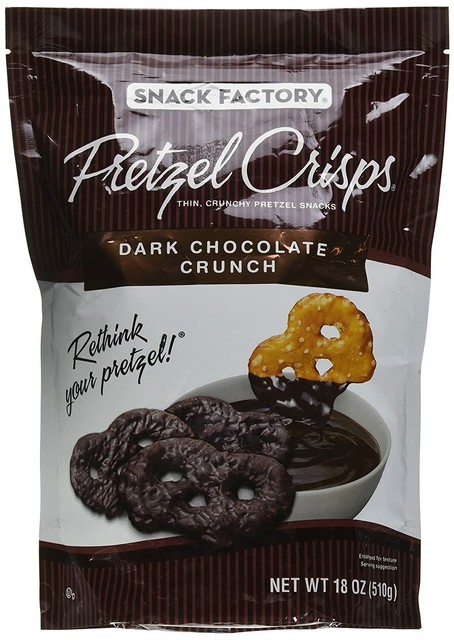 dark chocolate pretzel crisps