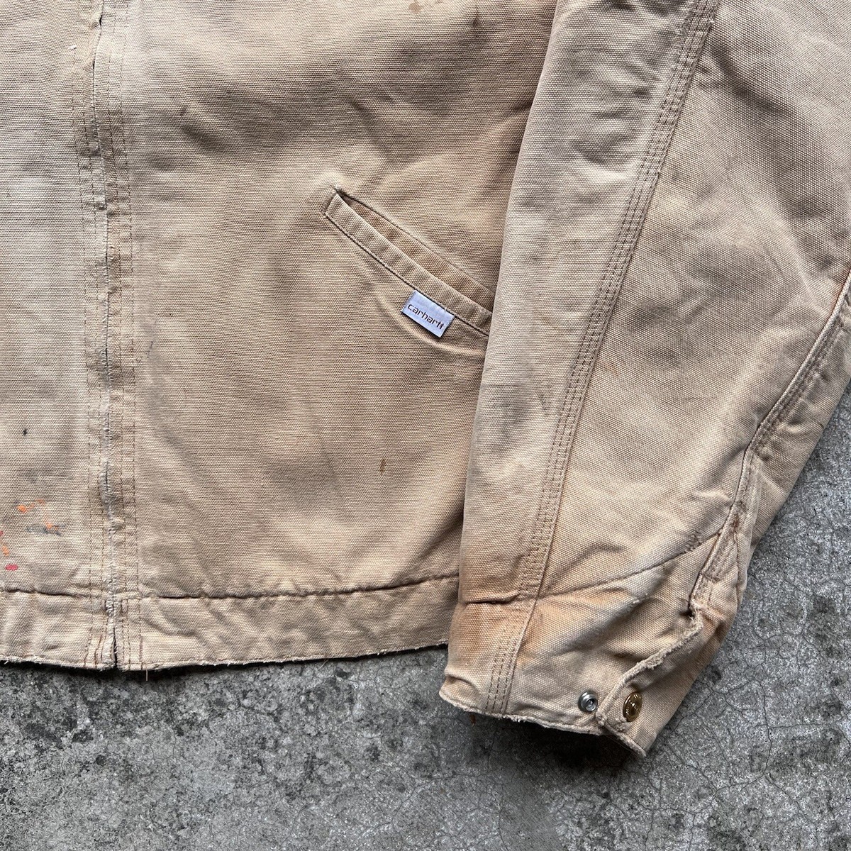 Vintage 80s 1989 Carhartt Flannel Lined Detroit Jacket Mens Vintage 80s 1989 Carhartt Flannel Lined Detroit Jacket Mens