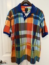 Cotton Traders Sport Mens SS Polo Shirt Size L Multicolor Cotton Golf Shirt