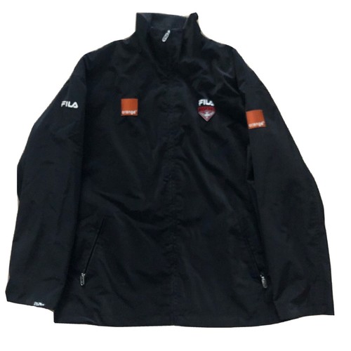 Vintage Essendon Bombers Fleece Lined Player Jacket, Fila, Size XXL Used, AC - Foto 2 di 7