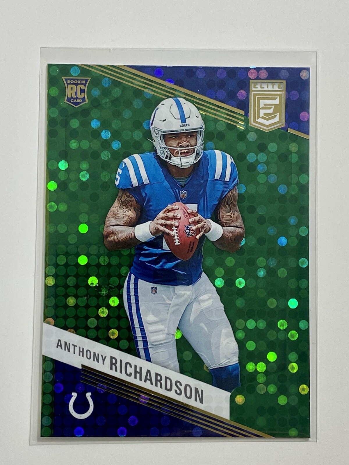 2023 Panini Donruss Elite - Anthony Richardson #102 Green Disco (RC) Colts