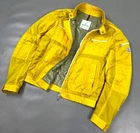 Auth Men's MONCLER THYM Yellow Nylon Casual Windbreaker Bomber Jacket Size 2 S/M