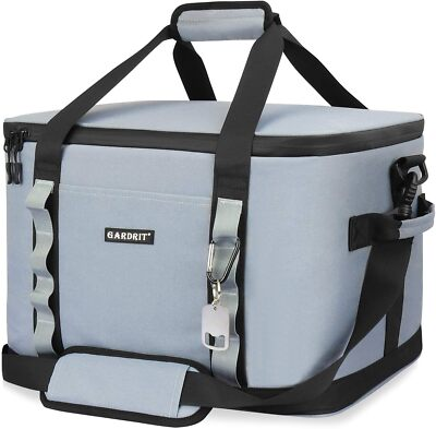 #ad GARDRIT 60 Can Collapsible Cooler Bag Leakproof Insulated for Camping amp; Beach $25.99