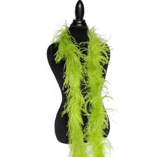 Lime Green 1ply Ostrich Feather Boa Scarf Prom Halloween Costumes Dance Decor