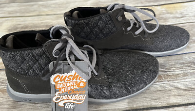 W's Cushe Gray Jiva Chukka Ankle Boots Sneakers Hiking Canvas Yoga sz 